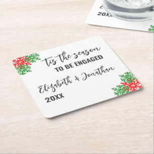 Diese Weihnachtsabendveranstaltung Rechteckiger Pappuntersetzer