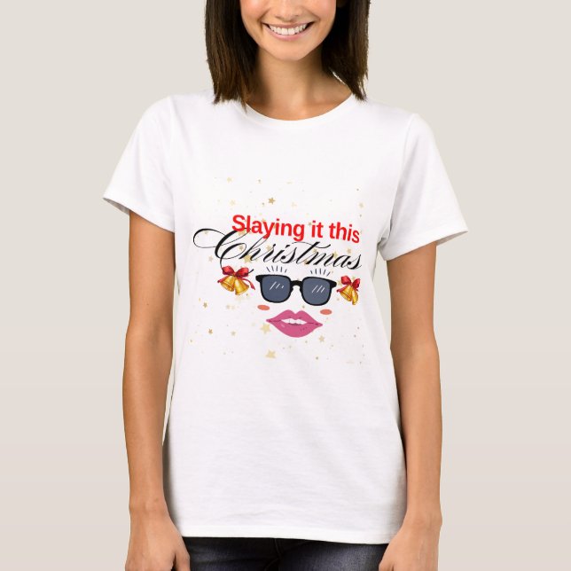 Diese Weihnachtsfrauen und Boss Lady spielen T-Shirt (Vorderseite)