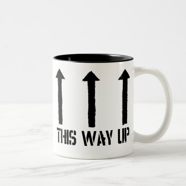 Diese Weise oben Zweifarbige Tasse (Rechts)