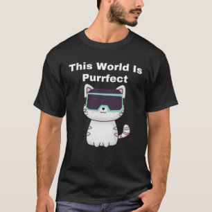 Diese Welt ist purer Cat Gamer VR Virtual Real T-Shirt