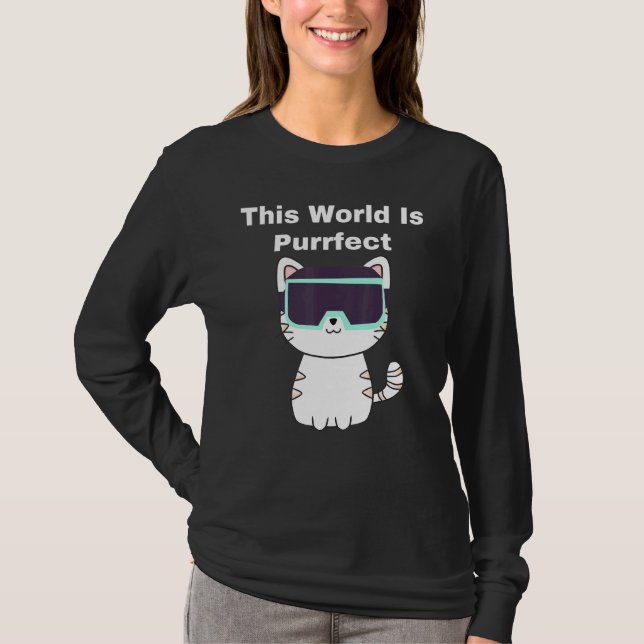Diese Welt ist Zweckbestimmung - Cat Gamer v Virtu T-Shirt (Vorderseite)