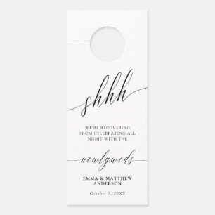 Diese zarte Kalligrafie stört die Hochzeit nicht Türanhänger