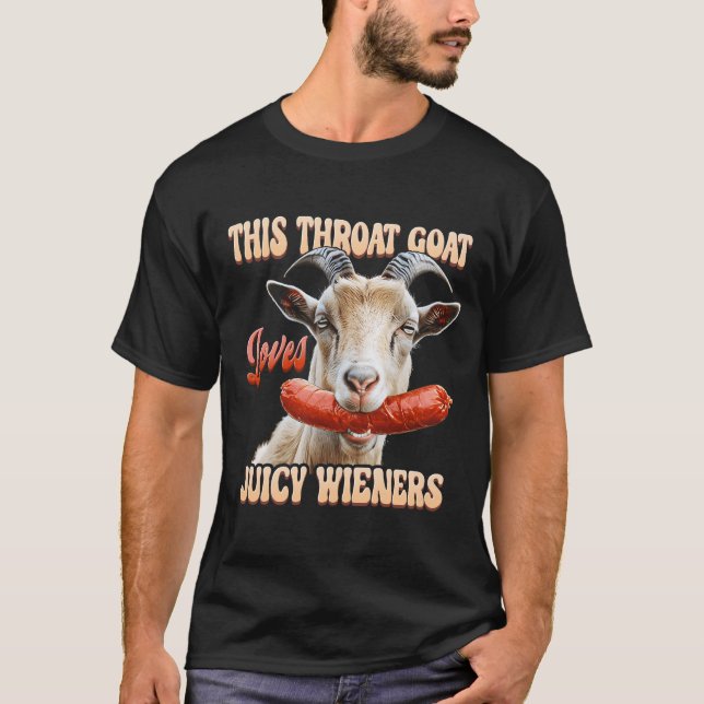 Diese Ziege schwänzt Juicy Dackeln Ziege Holdi T-Shirt (Vorderseite)