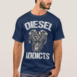 Diesel Addicts Power Stroke 4X4 Motor T-Shirt