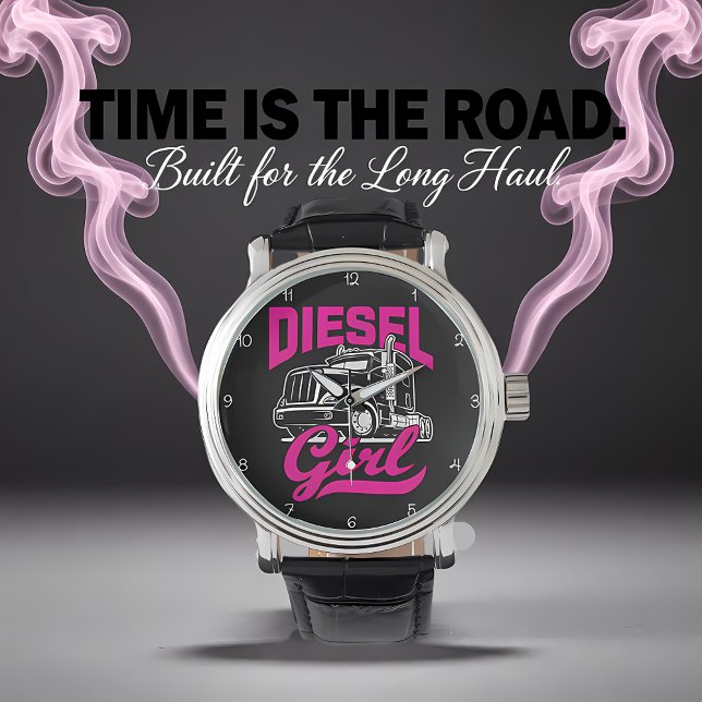 Diesel Girl: Trucking with Power Armbanduhr (Von Creator hochgeladen)