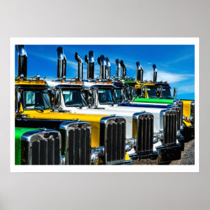 Diesel-LKWs Poster