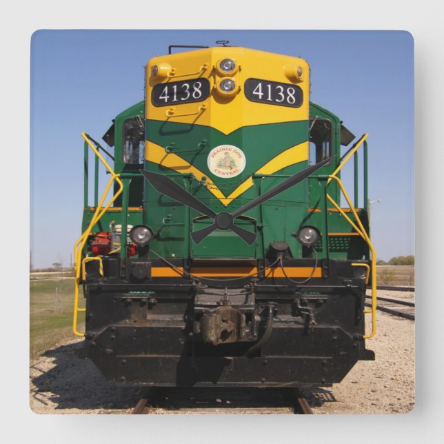 Diesel-Lokomotive Nr. 4138 Square Uhr ohne Gesicht (Vorderseite)