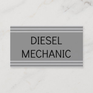 Diesel Mechanic Business Card Visitenkarte