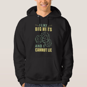 Diesel Mechanic Car Fixierung I like Big Nuts Auto Hoodie