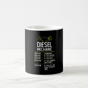 Diesel Mechanik Handwerker Geschenk Präsentation I Kaffeetasse