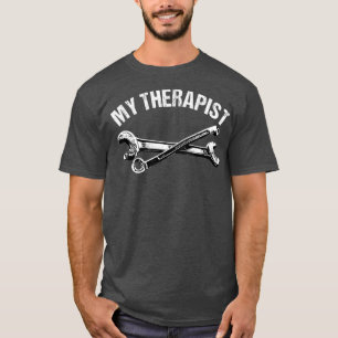 Diesel Mechanik lustig Mein Therapeut LKW Motor T-Shirt