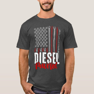 Diesel-Mechaniker betriebene patriotische amerikan T-Shirt