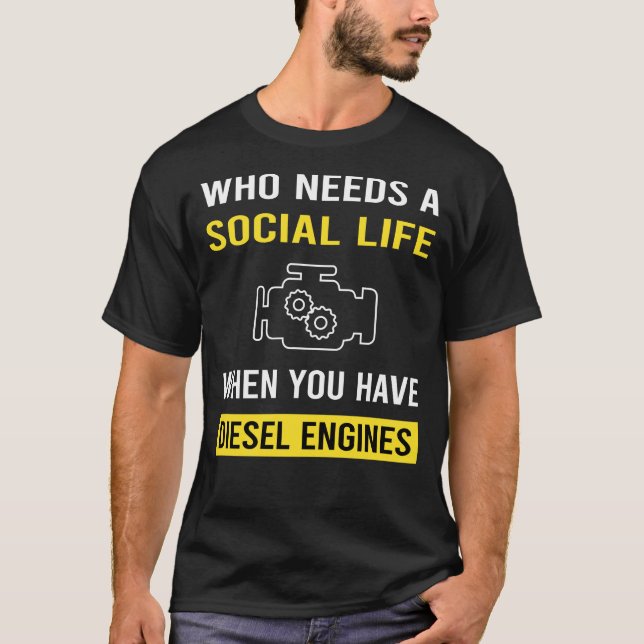 Diesel-Motor T-Shirt (Vorderseite)