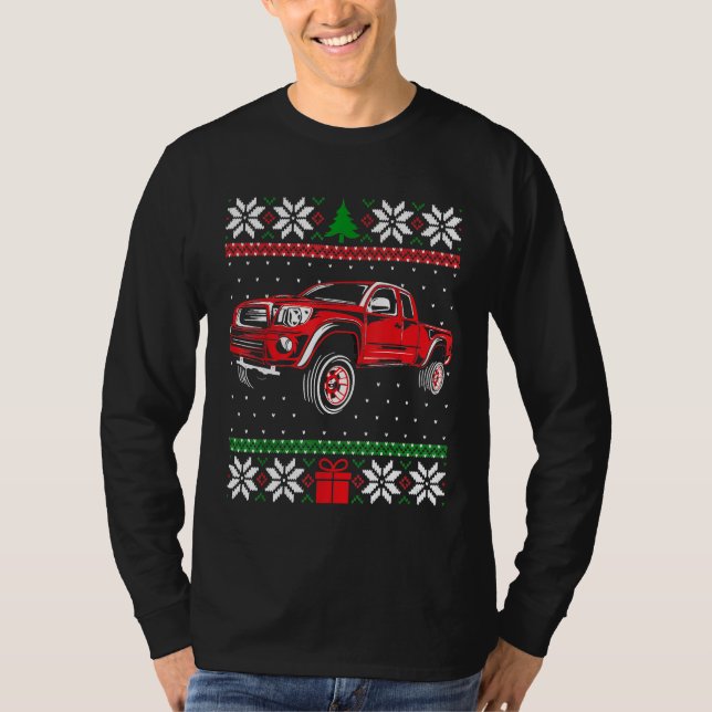 Diesel Motor Truck Ugly Christmas Turbo Diesel Ro T-Shirt (Vorderseite)