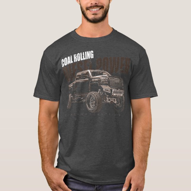 Diesel-Power-Kohlekraftwagen T-Shirt (Vorderseite)