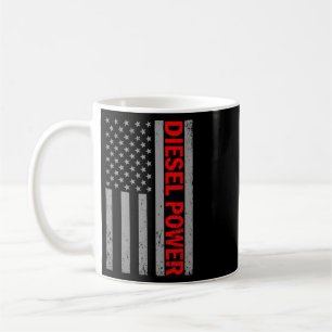 Diesel Power USA-Flagge LKW-Turbo Brüder Mechanik Kaffeetasse