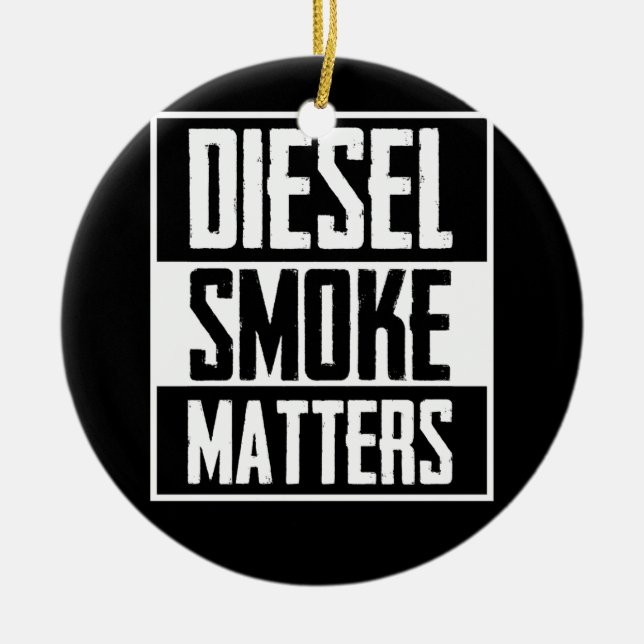 DIESEL RAUCHMATERIALIEN Diesel-LKW-Roll-Kohle Keramik Ornament (Vorne)
