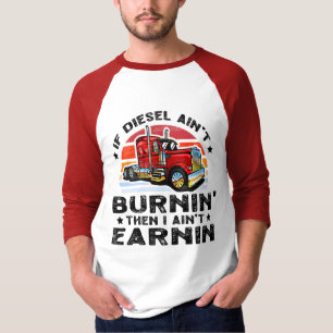 Diesel Trucker Big Rig Sattelanhänger T-Shirt