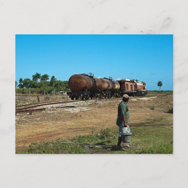 Diesel-Zug Postkarte (Vorderseite)