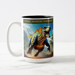 Dieselangetrieben Zweifarbige Tasse