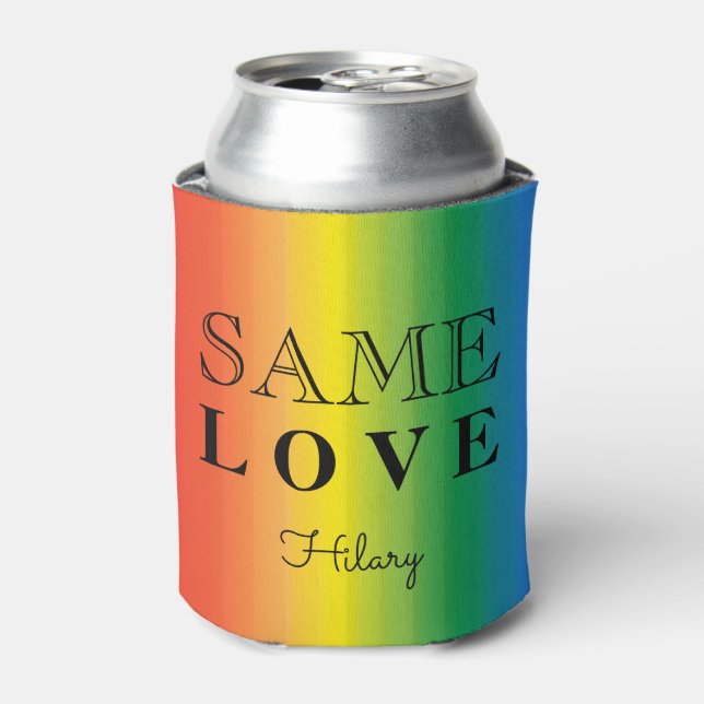 Dieselbe Liebe Ombre Rainbow Pride Summer Party Cu Dosenkühler (Kanne Vorderseite)