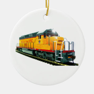 Diesellokomotive des Modell-U.P. Keramik Ornament