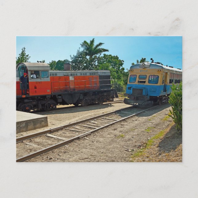 Diesellokomotive- und Eisenbahntreffen Postkarte (Vorderseite)