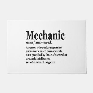 Dieselmechaniker-Definition-Funny-Reparateur Vater Fußmatte