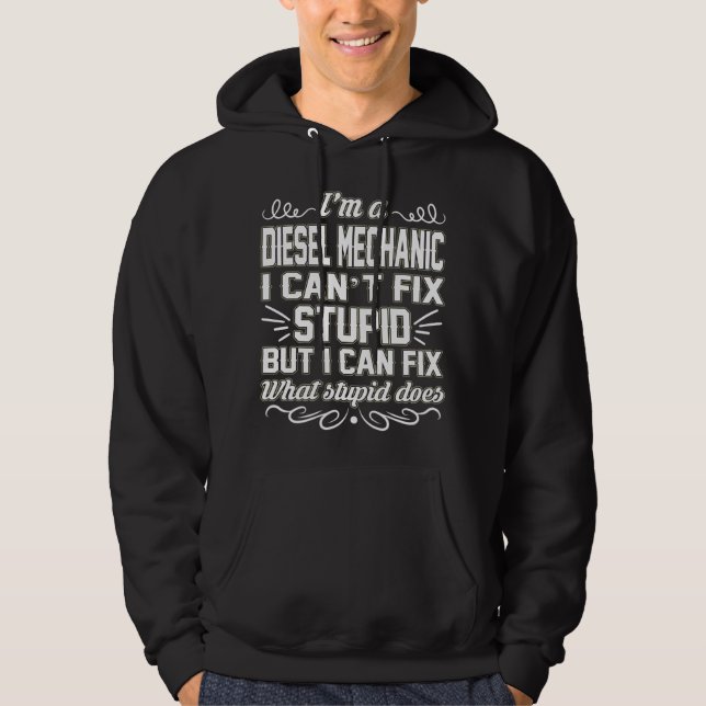Dieselmechanikerhoodie-lustige Geschenke für Hoodie (Vorderseite)