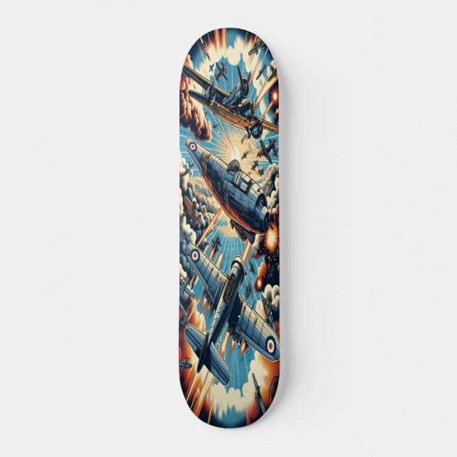 "Dieselpunk Sky Battle Deck" Skateboard (Vorne)