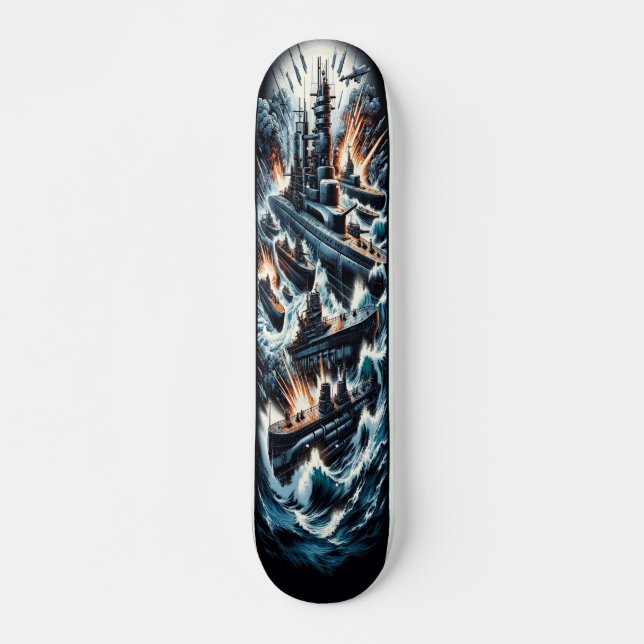 ‚Dieselpunk Warfare Deck‘ Skateboard (Vorne)