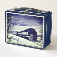 Dieselzug im Schnee 
