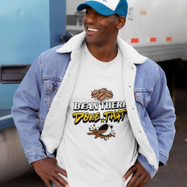 Diesen Kaffee Humor Design mit Bohnen T-Shirt (Von Creator hochgeladen)