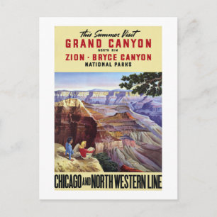 Diesen Sommer Grand Canyon besuchen Postkarte