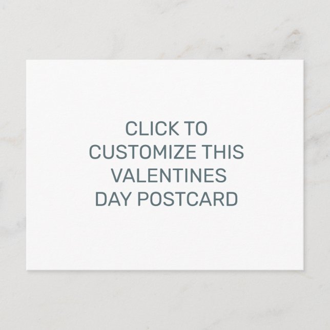 DIESEN VALENTINSTAG POSTCARD ANRUFEN POSTKARTE (Vorderseite)