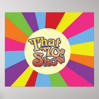 Dieser 70er zeigt Sonnenschein-Logo Poster