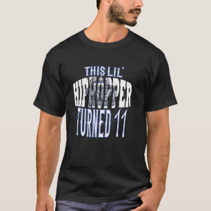 Dieser Angesagte Hopper drehte sich um 11 Rap und T-Shirt