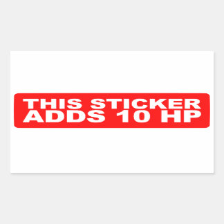 Dieser Aufkleber fügt 10HP hinzu