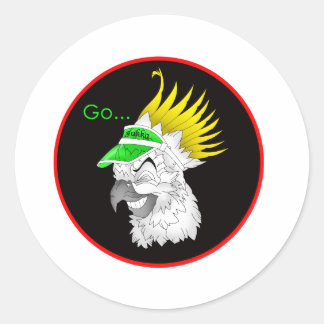 Dieser Aufkleber sagt: Vergiss nie von anderen! Ru