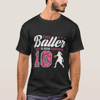 Dieser Baller Ist 10 Jahre Alt Basball 10. Geburts T-Shirt