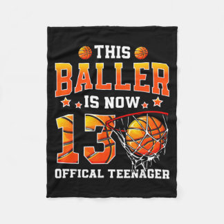 Dieser Baller ist 13 Basball Jungen Mädchen 13. Ge Fleecedecke