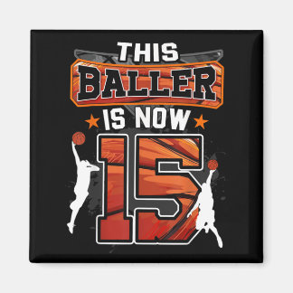 Dieser Baller ist 15 Basball Kinder Jungen 15. Geb Magnet