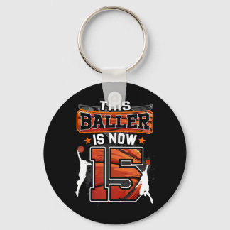 Dieser Baller Ist 15 Basball Kinder Jungen 15. Geb Schlüsselanhänger