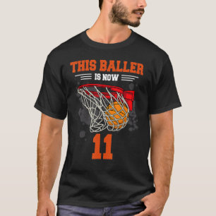 Dieser Baller ist jetzt 11 Basketball 11. Geburtst T-Shirt