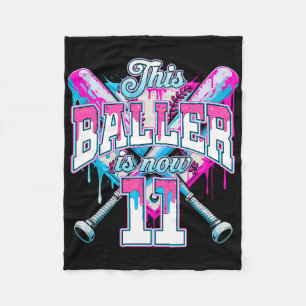 Dieser Baller ist jetzt 11 Eiscreme Baseball Tropf Fleecedecke