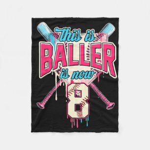 Dieser Baller ist jetzt 8 Eiscreme Tropfen Basebal Fleecedecke