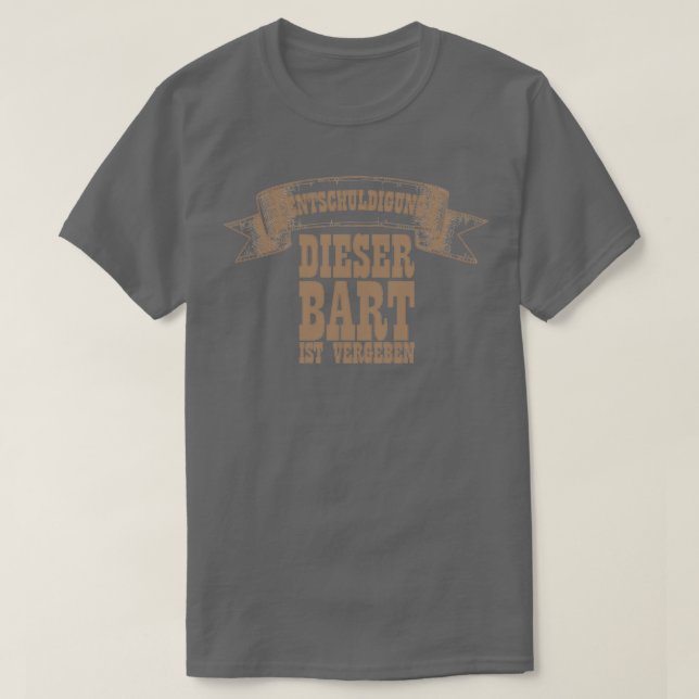 Dieser Bart wird dem Funny Barted Sprichwort verge T-Shirt (Design vorne)
