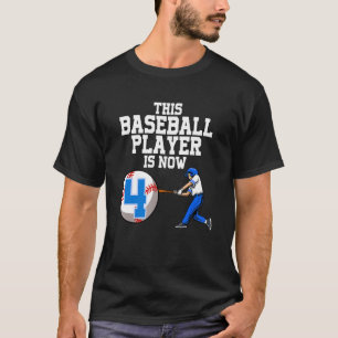 Dieser Baseballspieler ist jetzt 4 Boy Baseball Bi T-Shirt