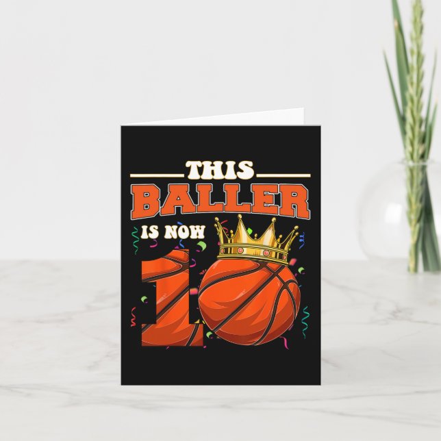 Dieser Basketballball-Baller ist jetzt 10 Jahre al Karte (Vorderseite)
