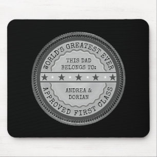 Dieser Beste Vater gehört: Ihr Name(e) Mousepad